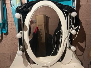 Tocador Blanco con Espejo y Cajones