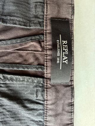 Pantalones Replay Hombre Gris Talla 31