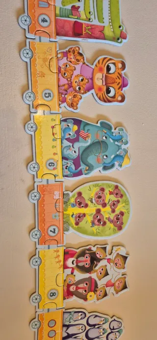 Puzzle Djeco Tren Animales 20 Piezas