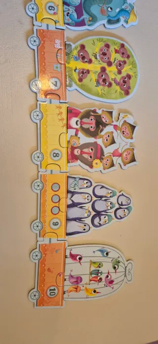 Puzzle Djeco Tren Animales 20 Piezas