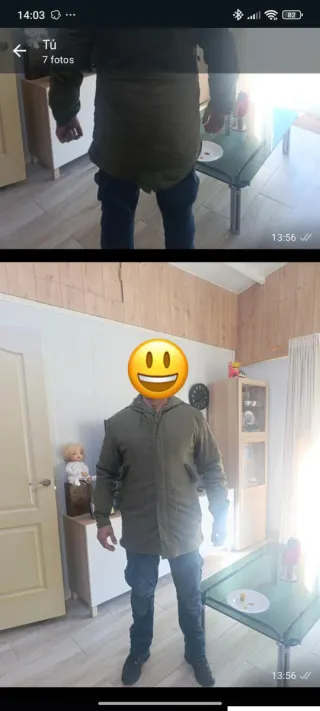 Parka Brandit Talla XL Verde Militar