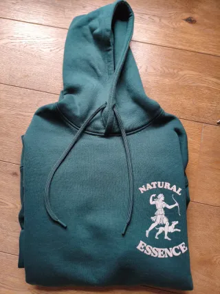 Sudadera verde hombre