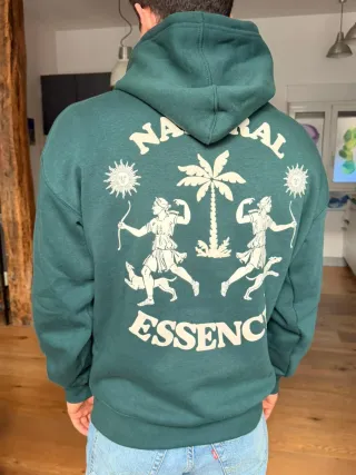 Sudadera verde hombre