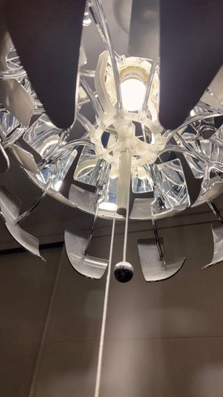 Lámpara de techo esférica blanca