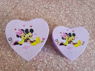 Cajas Corazón Mickey y Minnie Disney