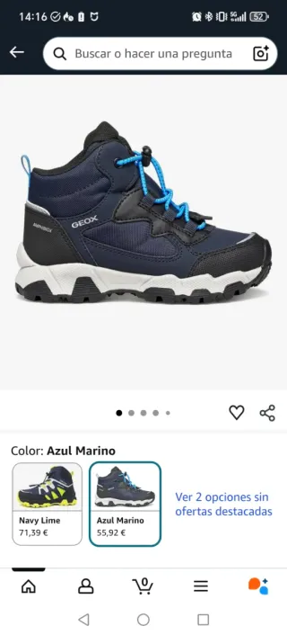 Botas de monte Geox J Magnetar Boy B ABX