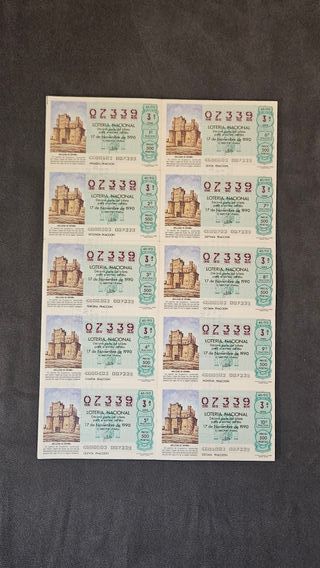 Lotería Nacional 1990 sorteo 46