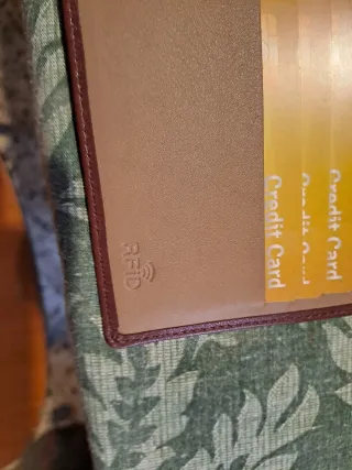 Portafoglio in pelle marrone