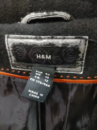 Abrigo H&M Negro