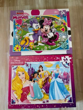 Puzzles Disney Minnie y Princesas 24 piezas