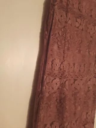 Vestido fiesta Zendra rosa encaje