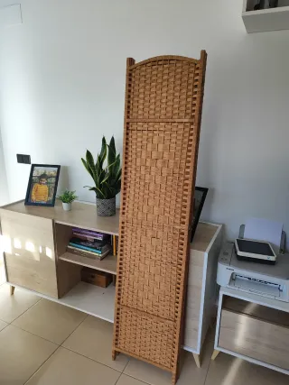 Biombo de mimbre 3 paneles