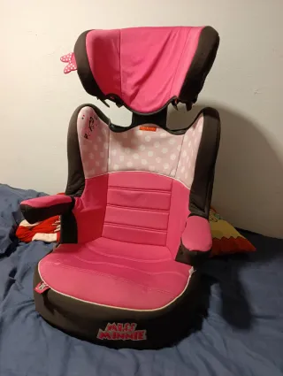 Silla coche Minnie Mouse grupo 2-3 peso 15 a 36kg