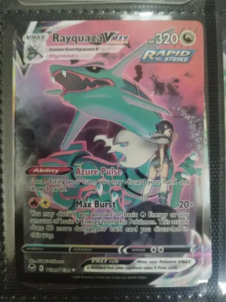 Carta Pokémon Rayquaza VMAX TG20/TG30