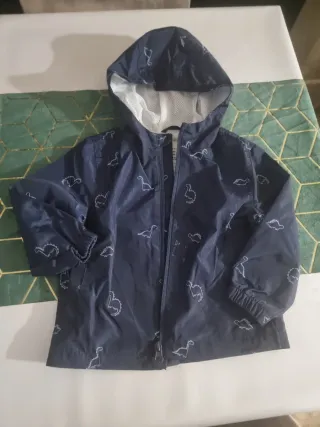 Abrigo infantil dinosaurios azul