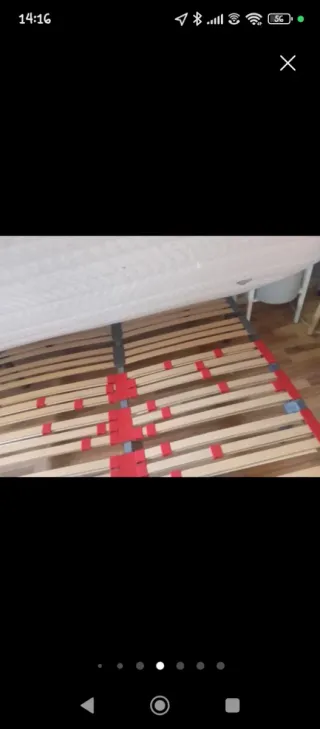 Estructura cama y colchón 150x190