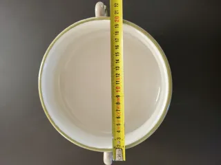 Zuppiera Deruta ceramica decorata fiori