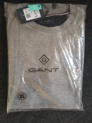 Sudadera Gant Gris Talla XL Nueva
