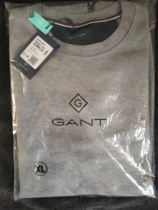 Sudadera Gant Gris Talla XL Nueva