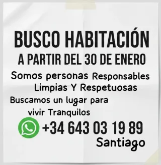 Alquilo habitacion o Pequeño piso Precio charlable