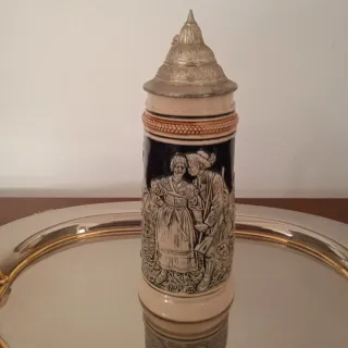 Boccale da birra tedesco vintage. Steinkrug.