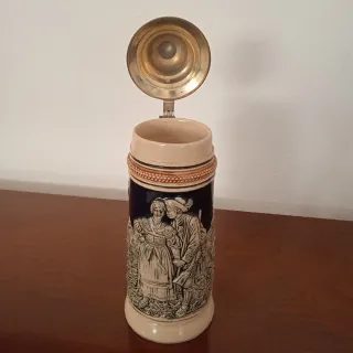 Boccale da birra tedesco vintage. Steinkrug.