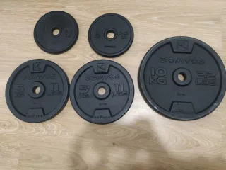 Discos de Pesas Domyos (2x2kg, 2x5kg, 1x10kg)