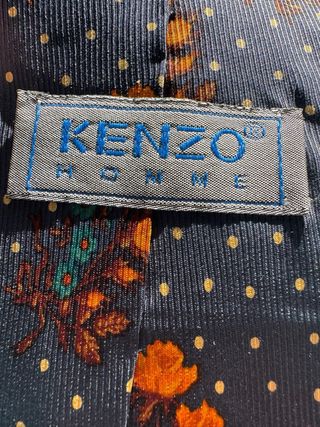 Cravatta Kenzo fantasia floreale seta vintage