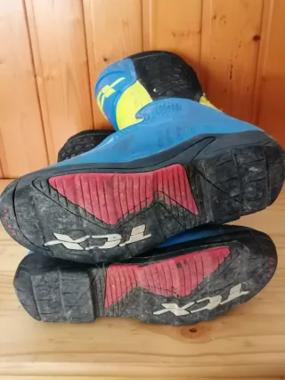 Botas Moto Enduro Azul y Amarillo