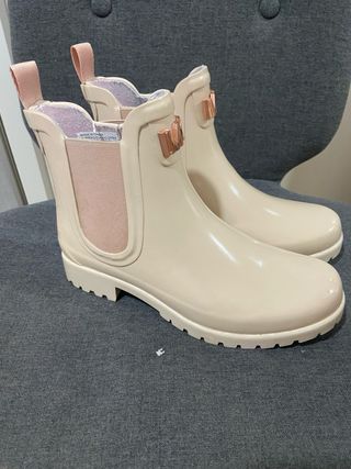 Botas de agua Michael Kors beige y rosa