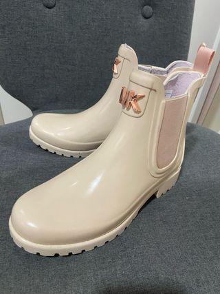 Botas de agua Michael Kors beige y rosa