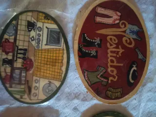 Lote 4 letreros decorativos