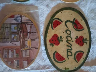 Lote 4 letreros decorativos