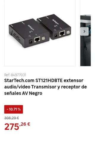 Extensor HDMI 4K HDBaseT CAT5/6 70m StarTech