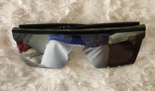 Gafas de Sol Espejo Sagiusdm Negras y Plateadas