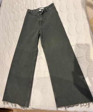 Pantalón Zara Marine Straight Verde Caqui