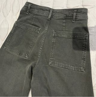 Pantalón Zara Marine Straight Verde Caqui