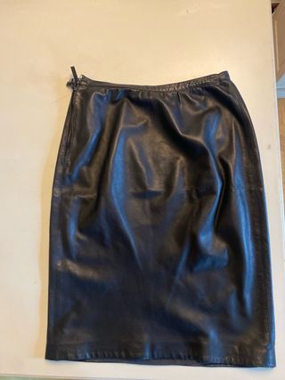 Falda Piel Saint Laurent T40