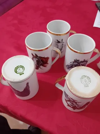 Tazas La cartuja con caballos