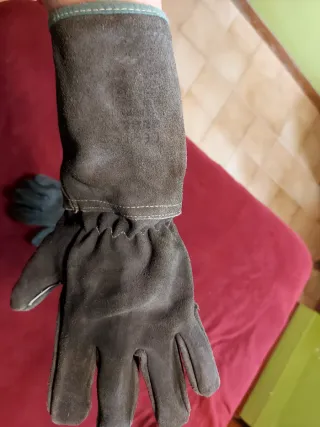 Guantes de soldador de cuero