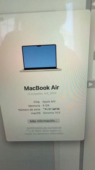 MacBook Air 13 M3 | 8GB RAM | Como nuevo