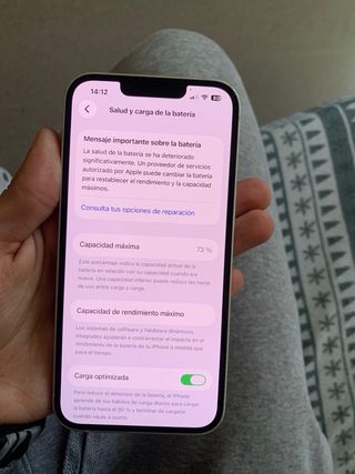 iPhone 13 Normal 256gb 73% batería