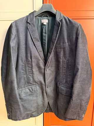 Americana pana azul hombre.