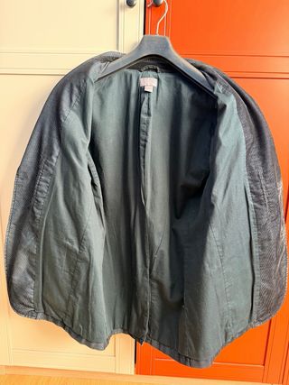 Americana pana azul hombre.