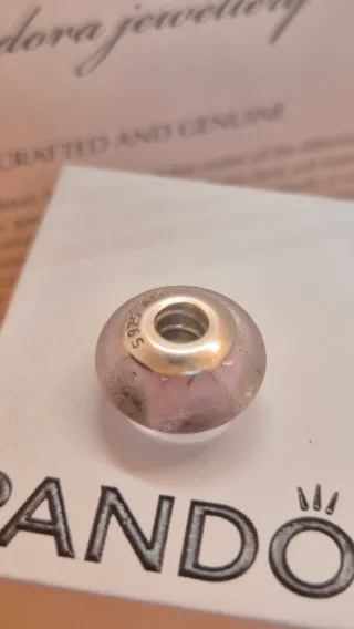 Charm Pulsera Pandora Original Plata y Murano.