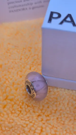 Charm Pulsera Pandora Original Plata y Murano.