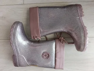 Botas de agua Mayoral rosas con glitter