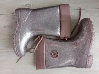 Botas de agua Mayoral rosas con glitter