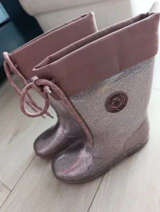 Botas de agua Mayoral rosas con glitter