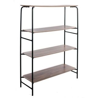 Estantería MDF y Metal 4 Niveles 110×40×140 cm